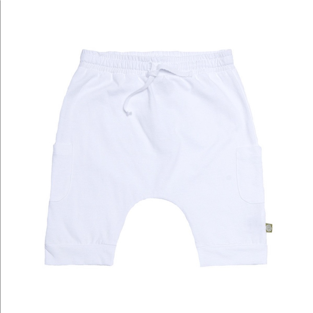 Nui Organics white long shorts